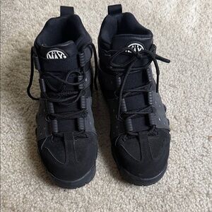 Nike Black and Gray High-Top Sneakers